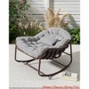 Oversized Outdoor Rocking Chair w/ Spacious Design, Comfort & Support, Versatile Stylish Accent, and Easy Assembly & Maintenance - 3 of 4