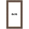 PosterPalooza | Panoramic Elegant Brown Picture Frame - UV Acrylic, Foam Board Backing, Hanging Hardware - 2 of 4
