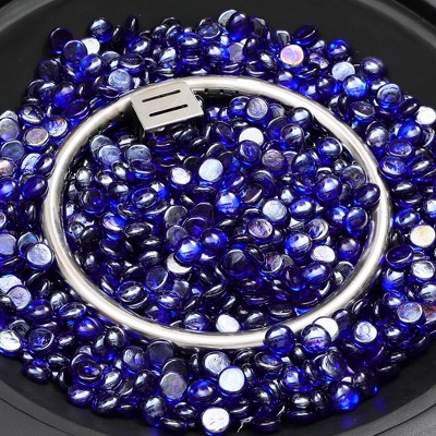 UPHA 11 lb Round Reflective Fire Pit Glass