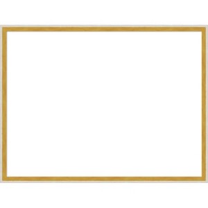 Amanti Art Paige White Gold Framed Dry Erase Magnetic Board - 1 of 4