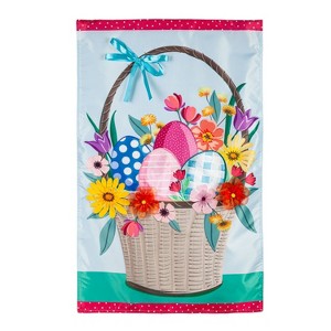 Evergreen Easter Basket Applique House Flag 28 x 44 Inches Outdoor Decor for Homes and Gardens - 1 of 1