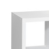 Vynxaria Smart Cube 8-Cube Organizer: Open Back Shelves, 2x4 Bookcase for Home or Office, Versatile Storage Solution in White. - 3 of 4