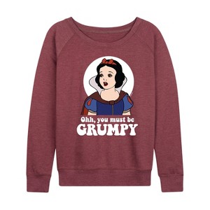 Women's - Disney Princess - You Must Be Grumpy Lightweight French Terry Slouchy - 1 of 4