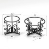 3-Piece Tempered Glass Round Coffee Table Set with Sturdy Construction and Multifunctional Configuration - 3 of 4