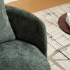 Sapphtopaz Modern Swivel Accent Chair with Pillow Chenille Upholstered Round Barrel Chair with Curved Back Comfy Chairs for Living Room,Bedroom - 2 of 4