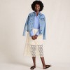 Lands' End Women's Lace Overlay Midi Skirt - 4 of 4
