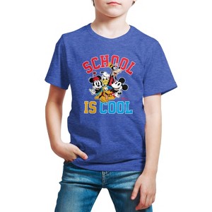 Boys' - Disney - School Is Cool Short Sleeve Graphic T-Shirt - 1 of 4