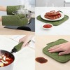 REGALWOVEN Cotton Heat Resistant Oven Mitts 2 Pcs with Pot Holders 2 Pcs 13.8x4.7inch - 4 of 4