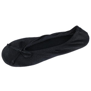 Isotoner Women's Satin Classic Ballerina Slippers - 1 of 4