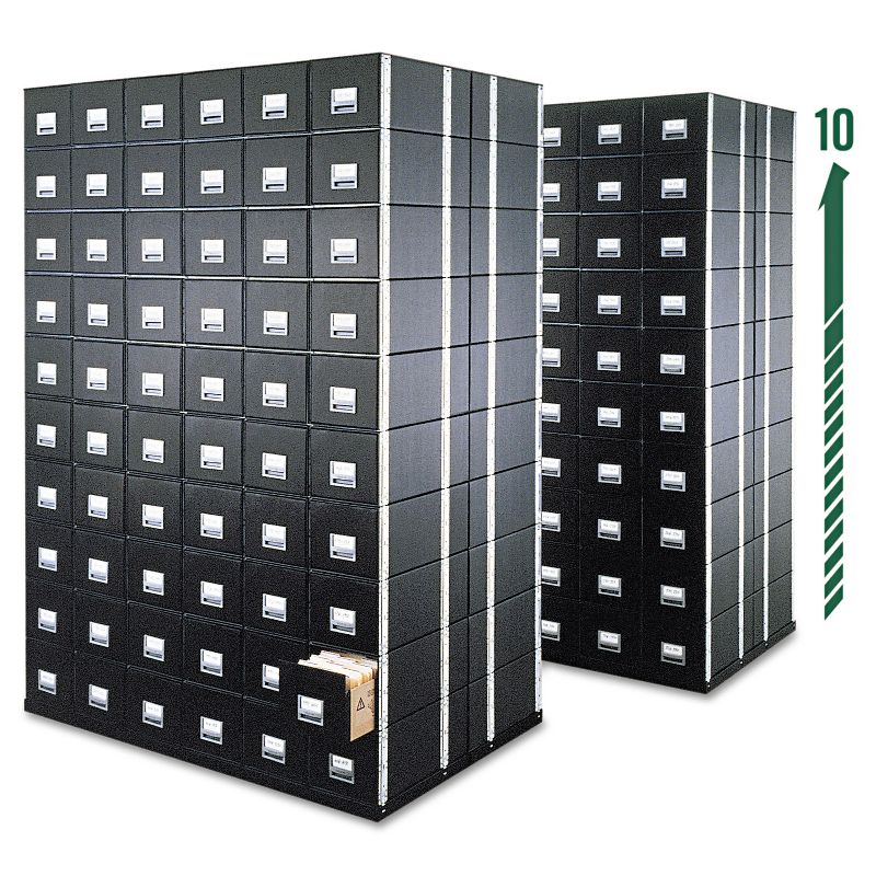 Bankers Box STAXONSTEEL Storage Box Drawer Legal Steel Frame Black 6/Carton 00512, 2 of 5