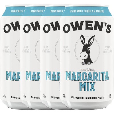 Owen’s Craft Mixers |Sparkling Margarita| Handcrafted in the USA with Premium Ingredients | Vegan & Gluten-Free Soda Mocktail and Cocktail Mixer