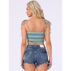 Allegra K Women's Tie Spaghetti Straps Sleeveless Summer Crop Cami Top - 4 of 4