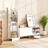 Tangkula TV Stand for TVs up to 50'' Modern TV Cabinet Media Entertainment Center w/ Bookshelf & 3-Position Adjustable Shelf - 3 of 4
