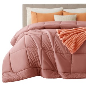 Bedsure Comforter Duvet Insert - Quilted Comforters Queen Size, All Season Duvet, Down Alternative Bedding, with 8 Tabs, Gifts for Women/Men, White,Qu - 1 of 4