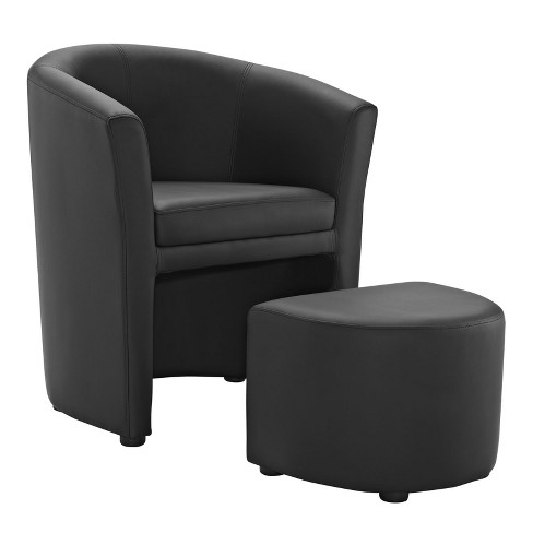 Chair with hideaway deals ottoman