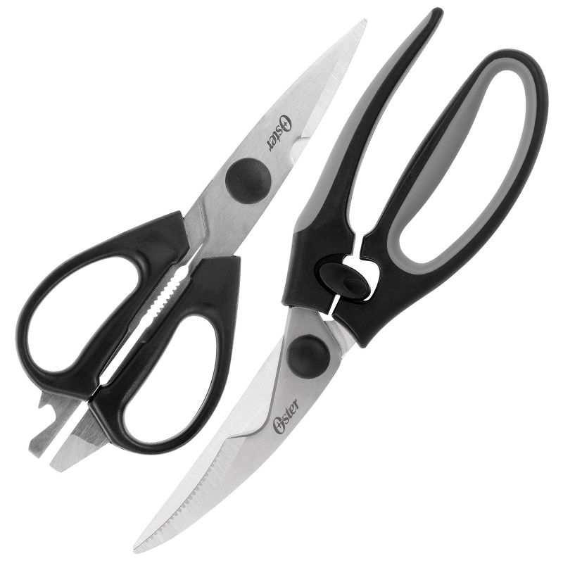 Oster Huxford 2 Piece Kitchen Scissors Set in Black, 1 of 6