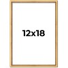 PosterPalooza | Classic Modern Gold Picture Frame - UV Acrylic, Foam Board Backing, Hanging Hardware - 2 of 4