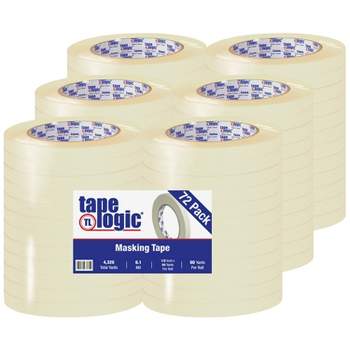 Tape Logic 2600 Masking Tape 6.1 Mil 1/2" x 60 yds. Natural 72/Case T9332600