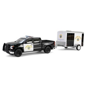 1/64 2023 Chevy Silverado Trailer California Highway Patrol Hot Pursuit 32315-C - 1 of 4