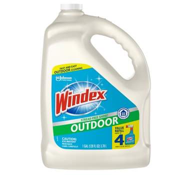 Windex Original Scent Outdoor Glass Cleaner 128 oz Liquid (Pack of 4)