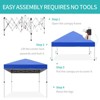 10x10 ft, Patented Center Locking Canopy Tent, Portable Outdoor Canopy Tent, Comes with Hand Wheel Bag, Suitable for Outdoor use, Height Adjustable - 4 of 4
