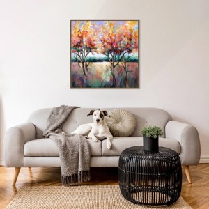 Amanti Art  End of Summer Trees by Karen Hale Framed Wall Art Print - 1 of 4