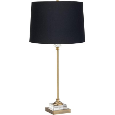 Regency Hill Julia 29 1/2 Tall Skinny Buffet Glam Luxe End Table Lamp Gold  Finish Metal Crystal Single Black Shade Living Room Bedroom Bedside : Target