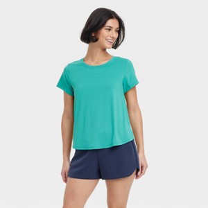 Women's Mesh Back Short Sleeve T-Shirt - All In Motion™ - 1 of 4