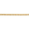 Black Bow Jewelry 2.5mm, 14k Yellow Gold, Solid Byzantine Chain Bracelet - 2 of 4