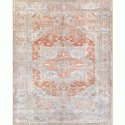 Mark & Day Oak Forest Washable Woven Indoor Area Rugs Burnt Orange