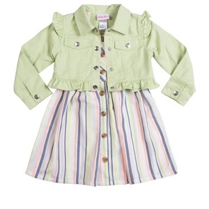 Little Lass Baby Girl 3-Piece Dress & Jacket Set - 1 of 2