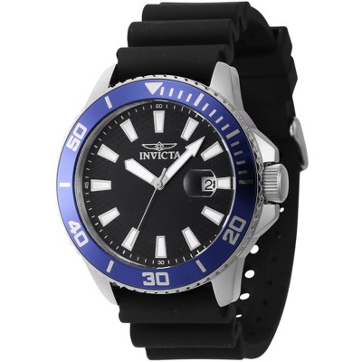 Invicta 46089 Men's Pro Diver Blue/Silver Tone Bezel Quartz Watch