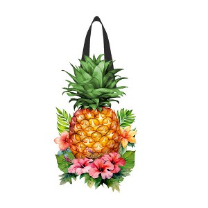 Briarwood Lane Everyday Door Hanger 19x13 Pineapple and Stripes Door Hanger - 1 of 2
