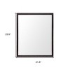 HomeRoots 26" Black Framed Bathroom Vanity Mirror - 3 of 4