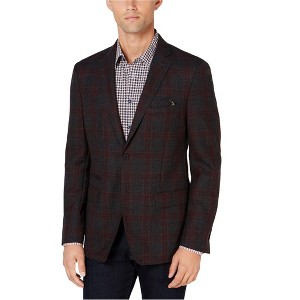 Tallia Mens Plaid Two Button Blazer Jacket - 1 of 1