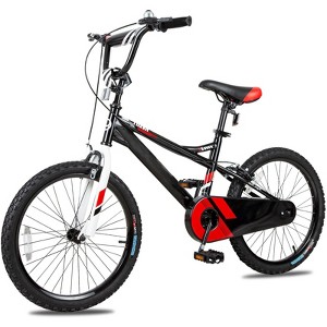 hykolity Kids Bike 14 16 20 inch Children Bicycle for Boys Girls Ages 3-12 Years Old Black Carbon Steel Frame with Adjustable Seat and Training Wheel - 1 of 4