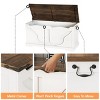 39.4" Storage Chest, Wooden Storage Bench for Entryway, Bedroom, Living Room, Large Toy Box, White - 4 of 4