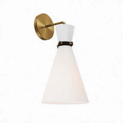 Modway Starlight 1-Light Wall Sconce – Contemporary Globe Shade with Brass Finish, Modern Bedroom or Hallway Fixture