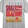 Shazam 2 Fury Of The Gods Shazam Repeat Text Crew Neck Short Sleeve Athletic Heather Women's Night Shirt - 2 of 2