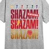 Shazam 2 Fury Of The Gods Shazam Repeat Text Crew Neck Short Sleeve Athletic Heather Women's Night Shirt - image 2 of 2