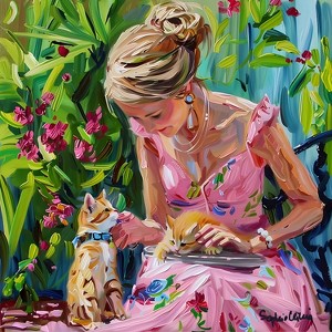 Sunsout Ginger and Tabby 500 pc Jigsaw Puzzle 27420 - 1 of 4