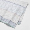 Pattern Filled Stripe Towel Blue - Threshold™ - image 4 of 4