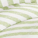 puffed rugged stripes / sage