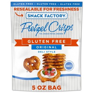 Snack Factory Pretzel Crisps Original Gluten Free - 5oz - 1 of 4