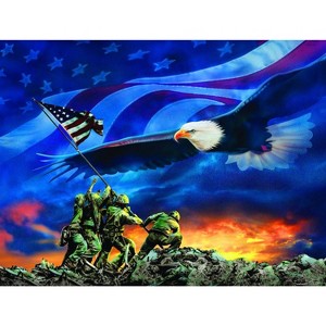 Sunsout Grand Old Flag 500 pc Fourth of July Jigsaw Puzzle 69038 - 1 of 4