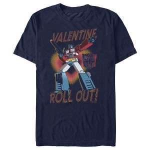 Men's Transformers Optimus Prime Valentine Roll Out! T-Shirt - 1 of 4