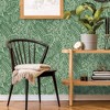Tempaper & Co. Canvas Palm Removable Peel and Stick Wallpaper, Green Grove, 28 sq. ft. - 3 of 4