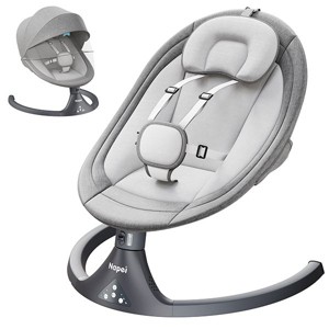Napei Electric Baby Swing for Infants and Toddlers,with Bluetooth Music , 2 Seat Position,
5 Swing Angles with Gentle Speed - 1 of 4