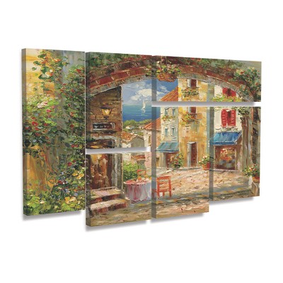 Trademark Fine Art -Rio 'Capri Isle' Multi Panel Art Set 6 Piece