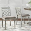 5pc Belterra Round Dining Set Vintage Walnut/White - Lifestorey - 4 of 4
